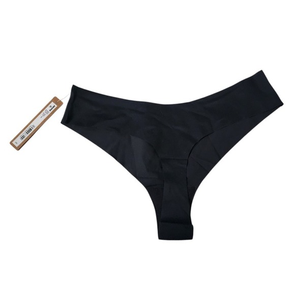 SKIMS Naked Dipped Black Thong Underwear Size M NWT - Picture 1 of 4